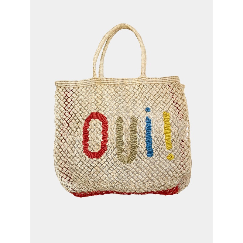 The Jacksons Oui Large Jute Tote
