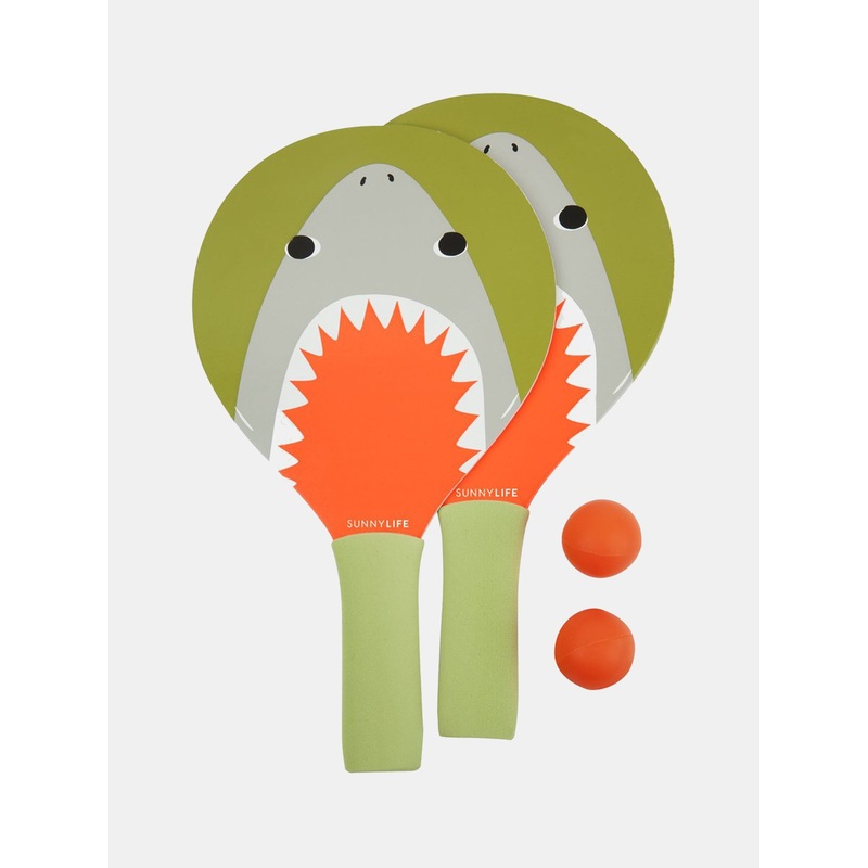 SUNNYLiFE Shark Mini Beach Bats