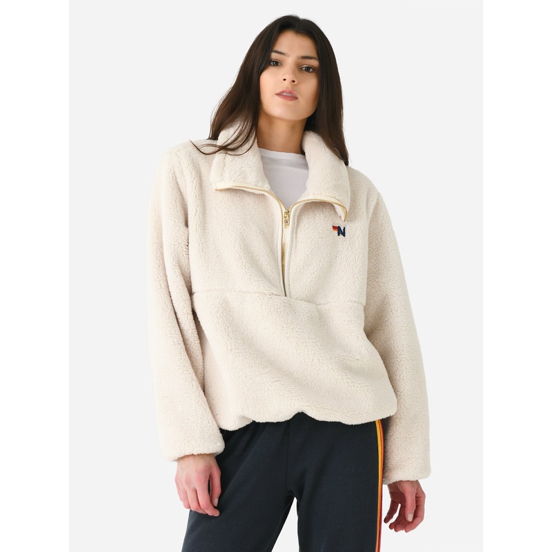 Aviator Nation Women’s Teddy Aprs Half-Zip Jacket