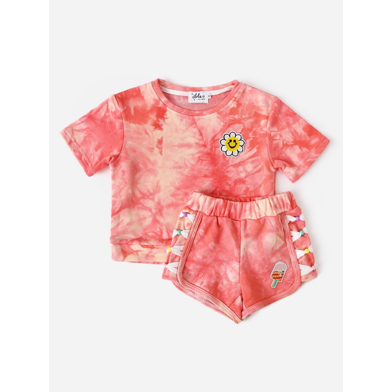 Lola And The Boys Girls’ Daisy Tie Dye Set