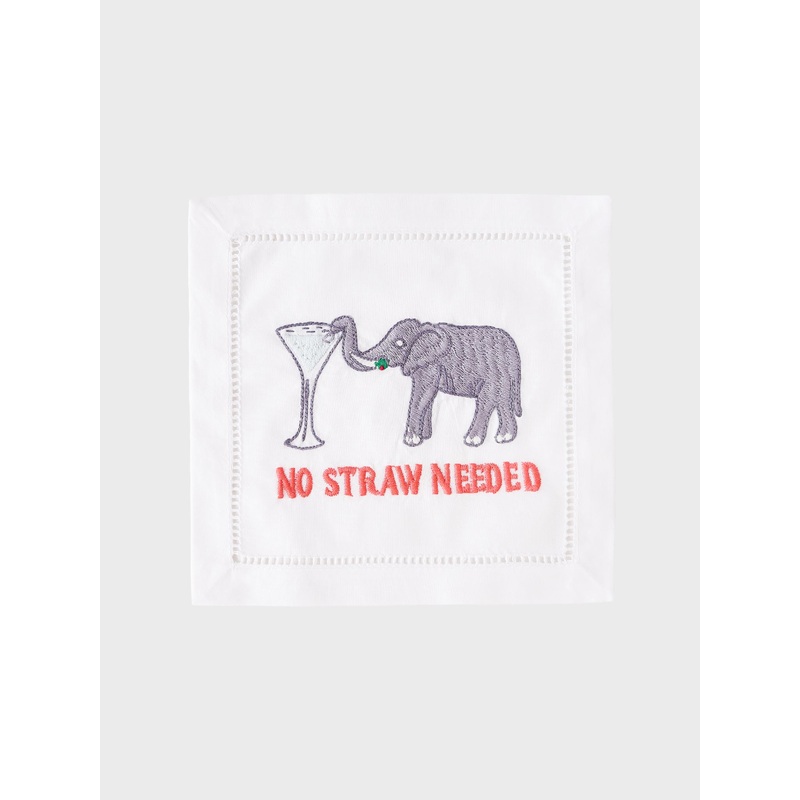 August Morgan No Straw Needed Cocktail Napkin Set