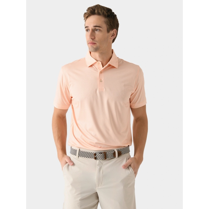 Peter Millar Crown Sport Men’s Tesseract Performance Jersey Polo
