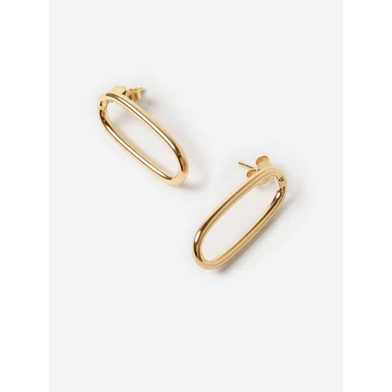 S. Bell Women’s Oblong Oval Stud Earrings