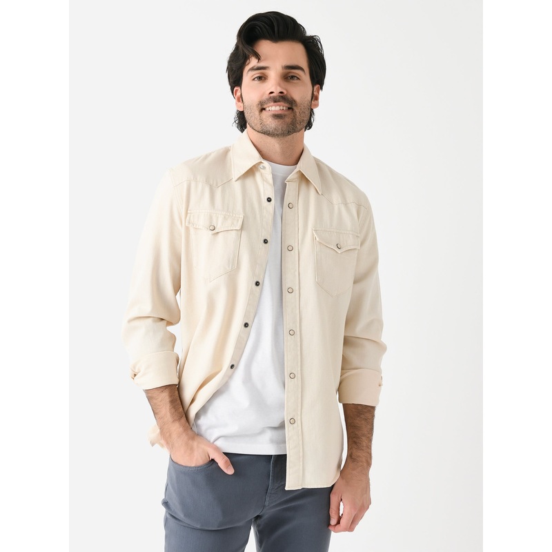 Faherty Brand Men’s Denim Western Shirt
