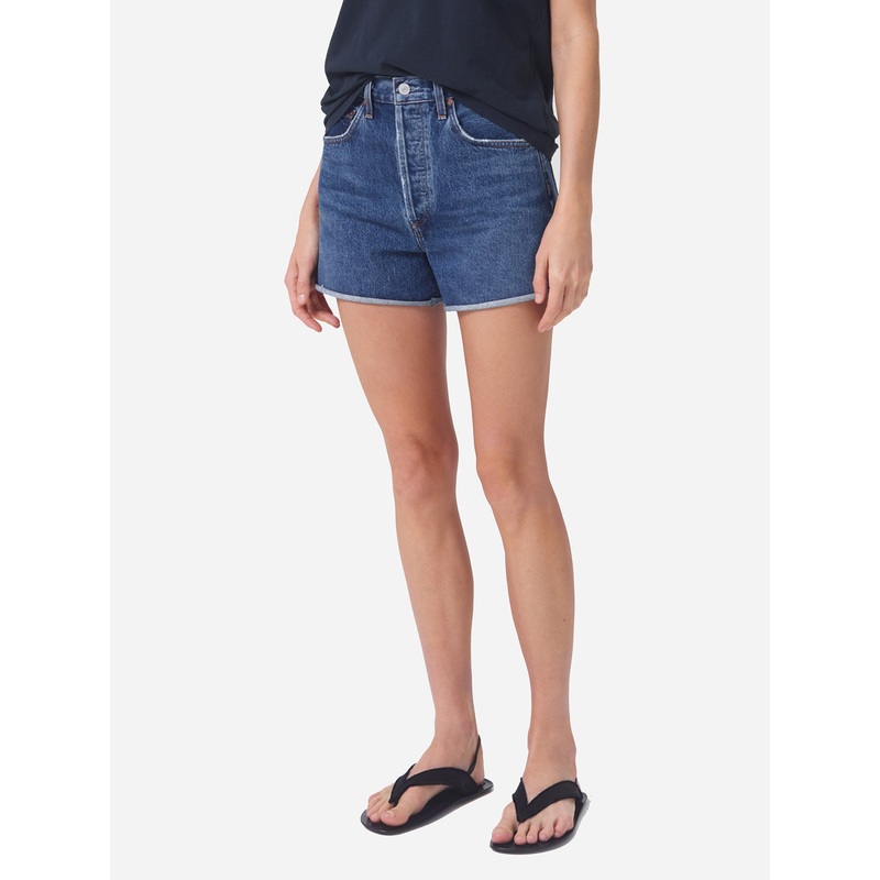Agolde Women’s Dee High Rise Rolled Hem Short