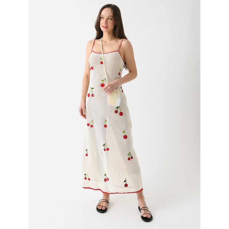 Leslie Amon Women’s Treasure Cherry Maxi Dress