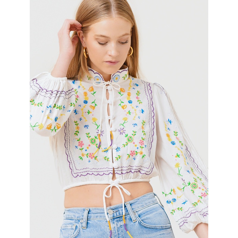 Alemais Women’s Juniper Embroidered Top