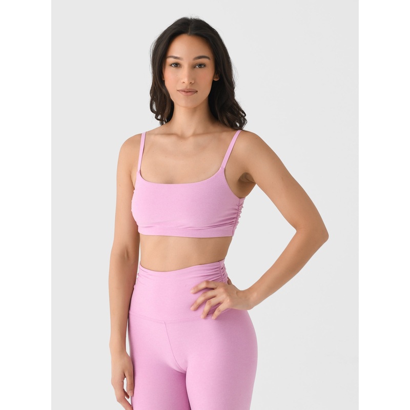 Beyond Yoga Women’s Spacedye Raise The Barre Shirred Bra