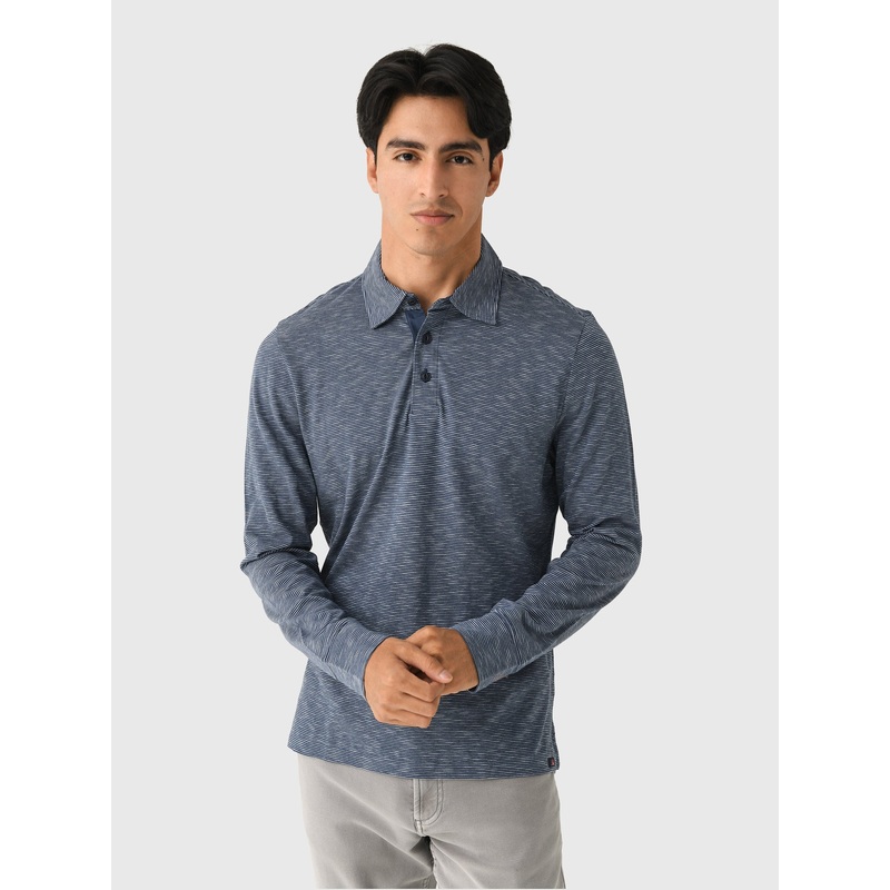 Faherty Brand Men’s Long Sleeve Sunwashed T-Shirt Polo