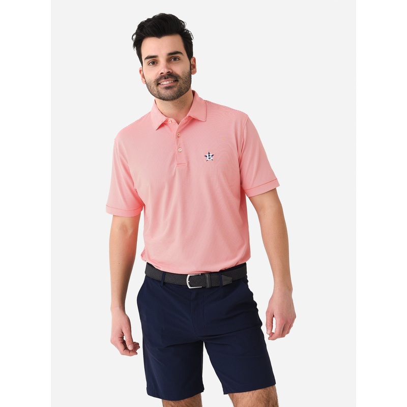 Peter Millar Major League Baseball Men’s Houston Astros Jubilee Stripe Performance Polo