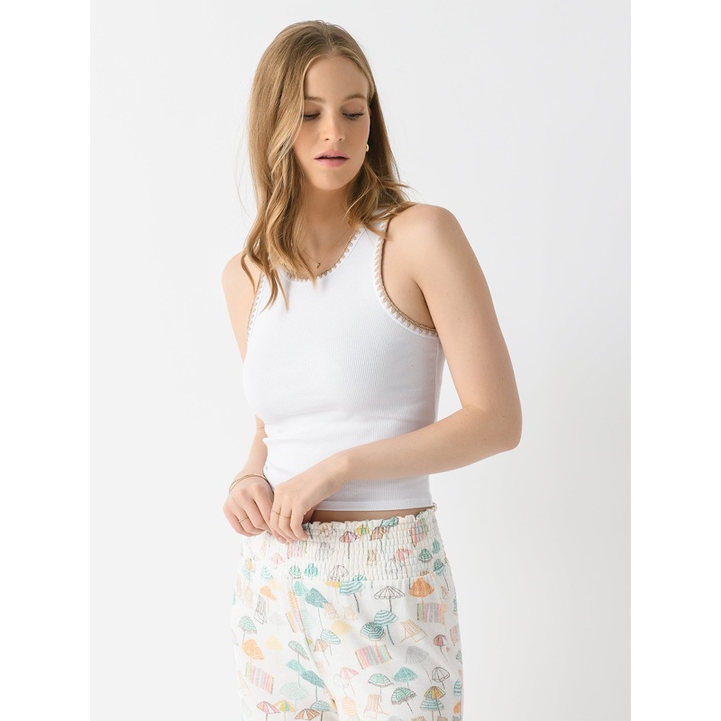 Z Supply Women’s Avril Rib Whipstitch Tank