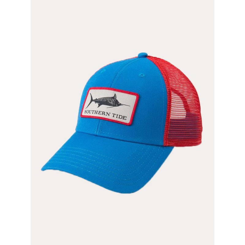 Southern Tide Men’s Fish Series Blue Marlin Patch Trucker Hat