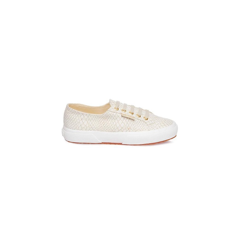 Superga Croc Linen|9.5|WHITE MULTI