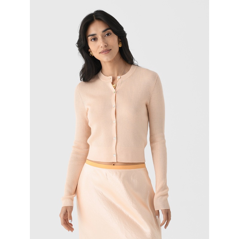 Vince Women’s Ribbed Cashmere-Silk Slim Cardigan