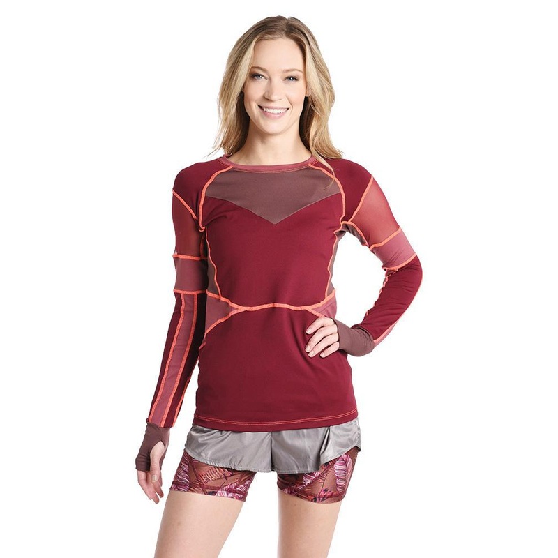 Maaji Long Sleeve Top|M|ASSEMBLE BURGUNDY