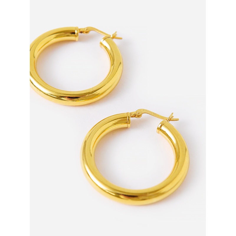 Bychari Sade Hoop Earrings|O/S|GOLD