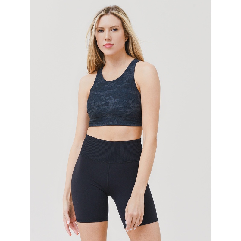 Vuori Women’s Elevation Bra|S|BLACK CAMO