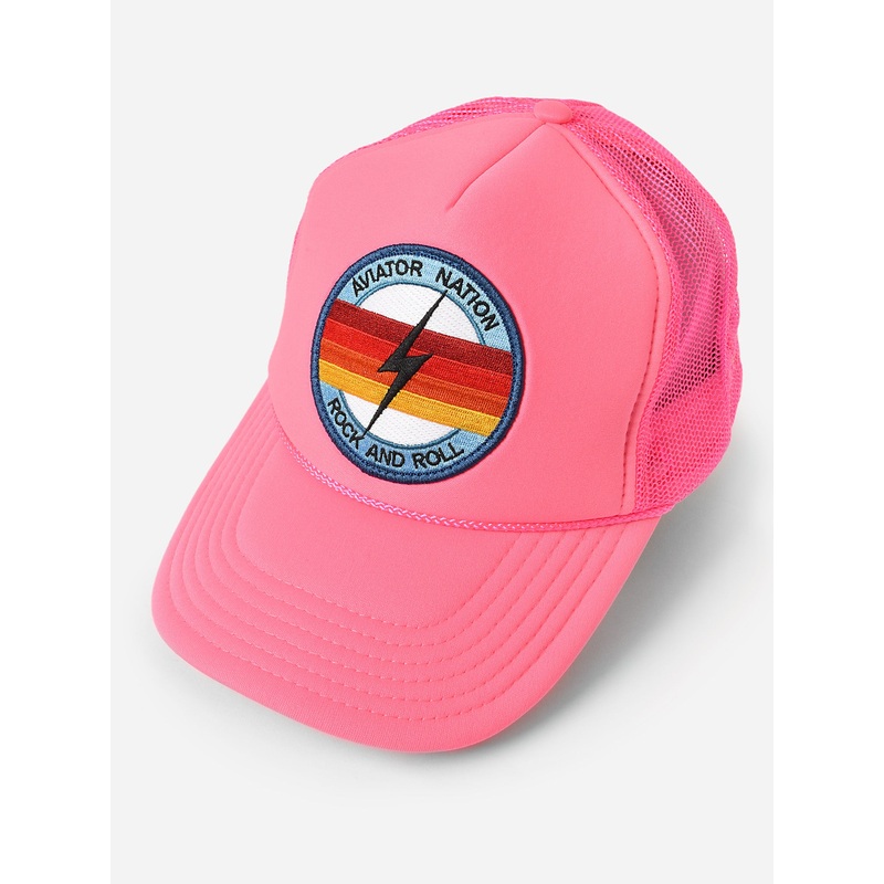 Aviator Nation Rock And Roll Bolt Vintage Trucker Hat