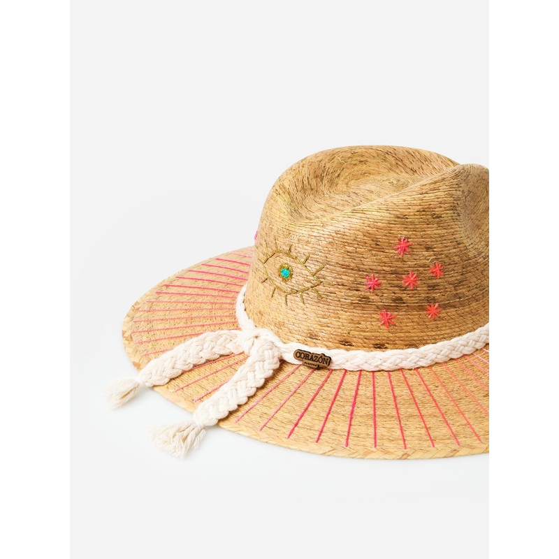 Corazon Playero Women’s Pink Evil Eye Hat