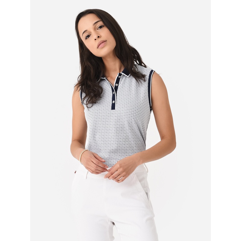 KJUS Women’s Ella Sleeveless Structure Polo