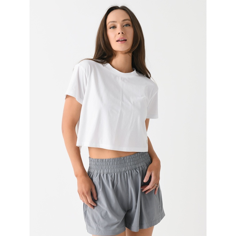 Vuori Women’s Short Sleeve Feather Cross Back Tee