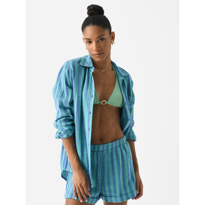 Z Supply Women’s Saturday Stripe Gauze Shirt