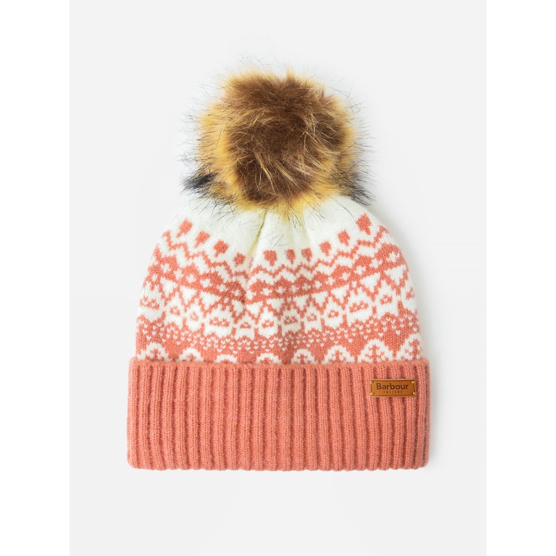 Barbour Women’s Alpine Fair Isle Pom Beanie