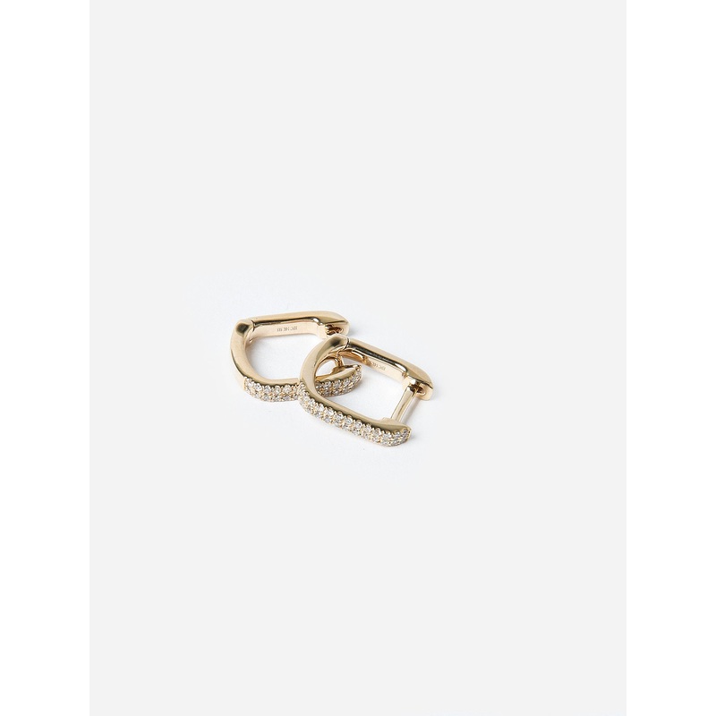 EF Collection Diamond Lola Huggie Earrings