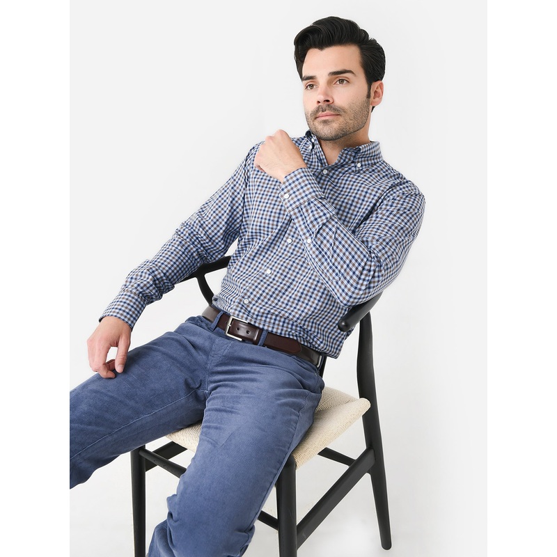 Peter Millar Crown Crafted Men’s Jean Winter Soft Twill Sport Shirt