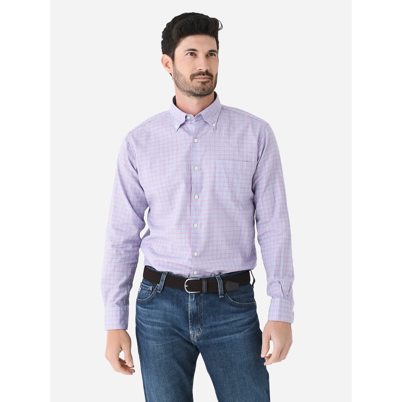 Peter Millar Crown Men’s Elmwood Cotton Sport Shirt