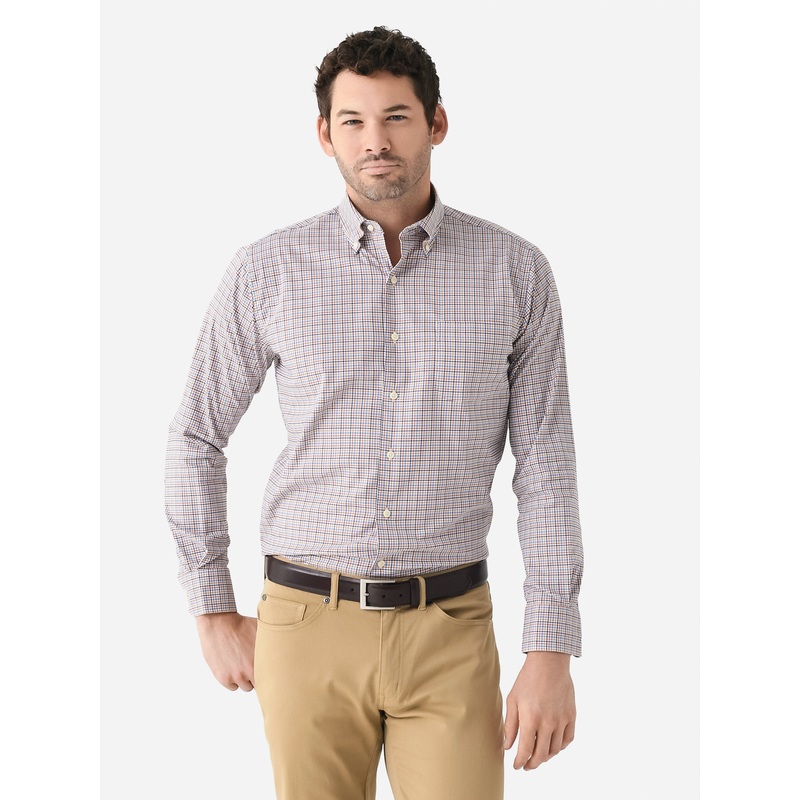 Peter Millar Crown Men’s Market Cotton-Stretch Sport Shirt