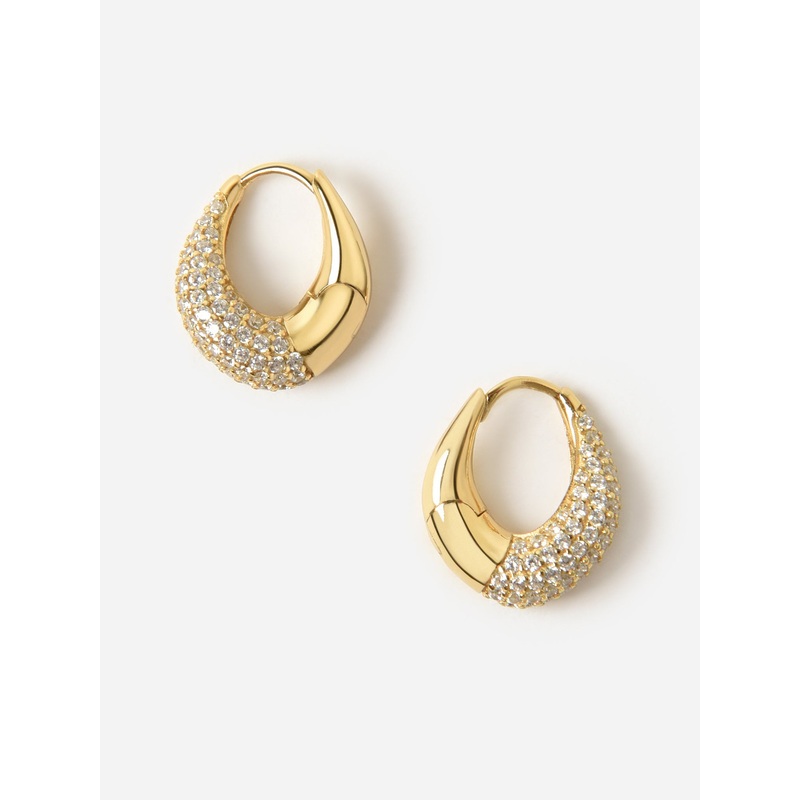 Shashi Kira Pav Hoop Earrings|O/S|GOLD