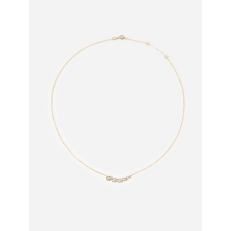 S. Bell Five Diamond Comet Necklace