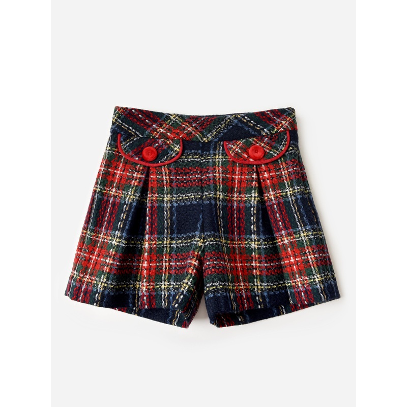 Mayoral Girls’ Plaid Short