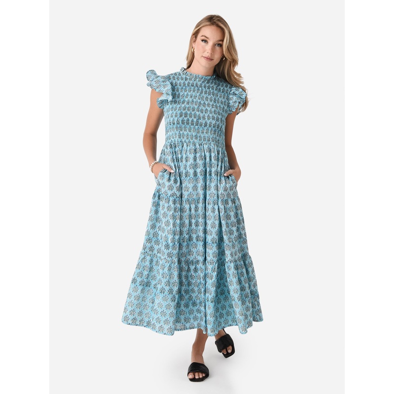 Sur La Vague Women’s Ruffle Midi Dress