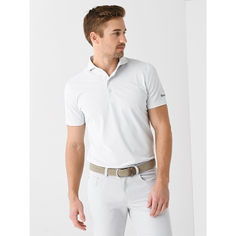 G/FORE Men’s Weekend Feeder Stripe Tech Piqu Polo