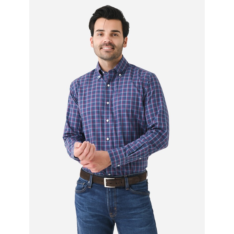 Peter Millar Crown Crafted Men’s Andre Winter Soft Twill Sport Shirt