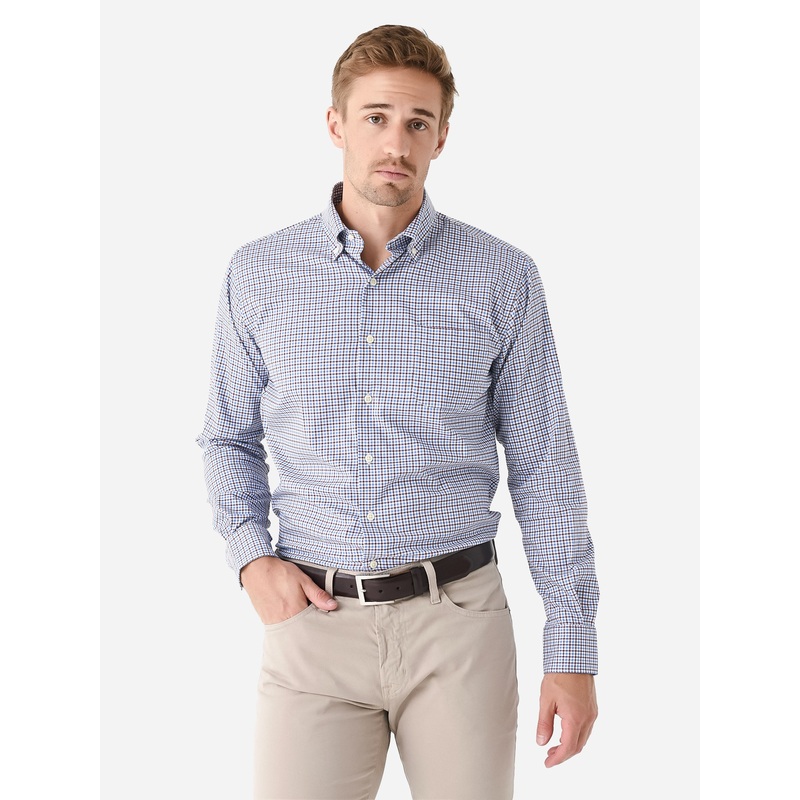 Peter Millar Crown Men’s Selby Cotton-Stretch Sport Shirt