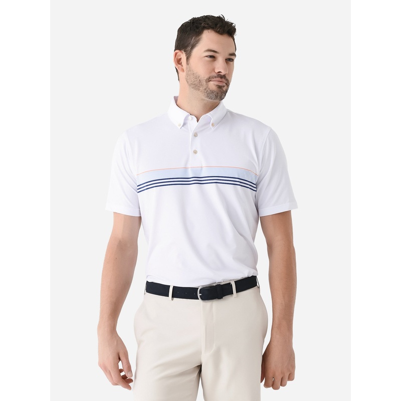 Peter Millar Crown Sport Men’s Wilburn Performance Jersey Polo