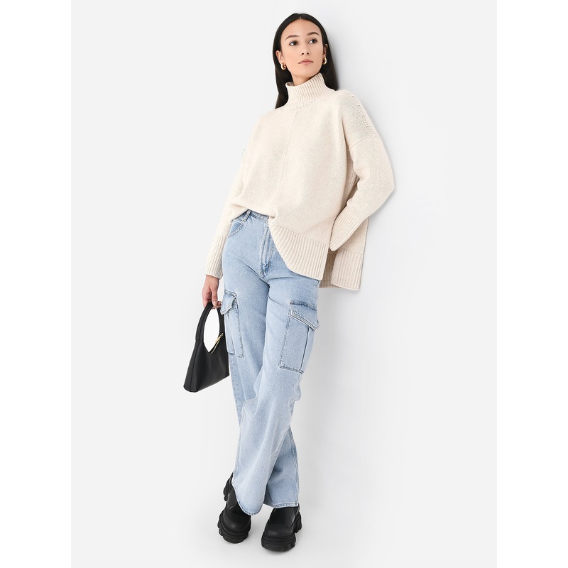 Vince Women’s Wool Cashmere Trapeze Turtleneck Sweater
