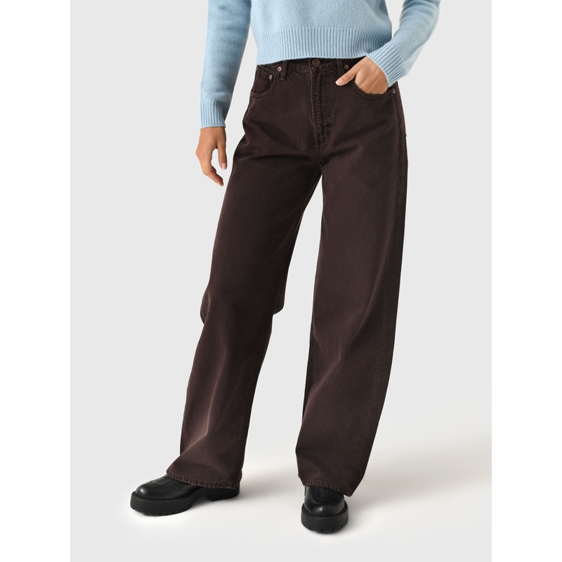 Agolde Women’s Low Curve Jean|23|24|25|26|27|28|29|30|31|32|SLOE BERRY