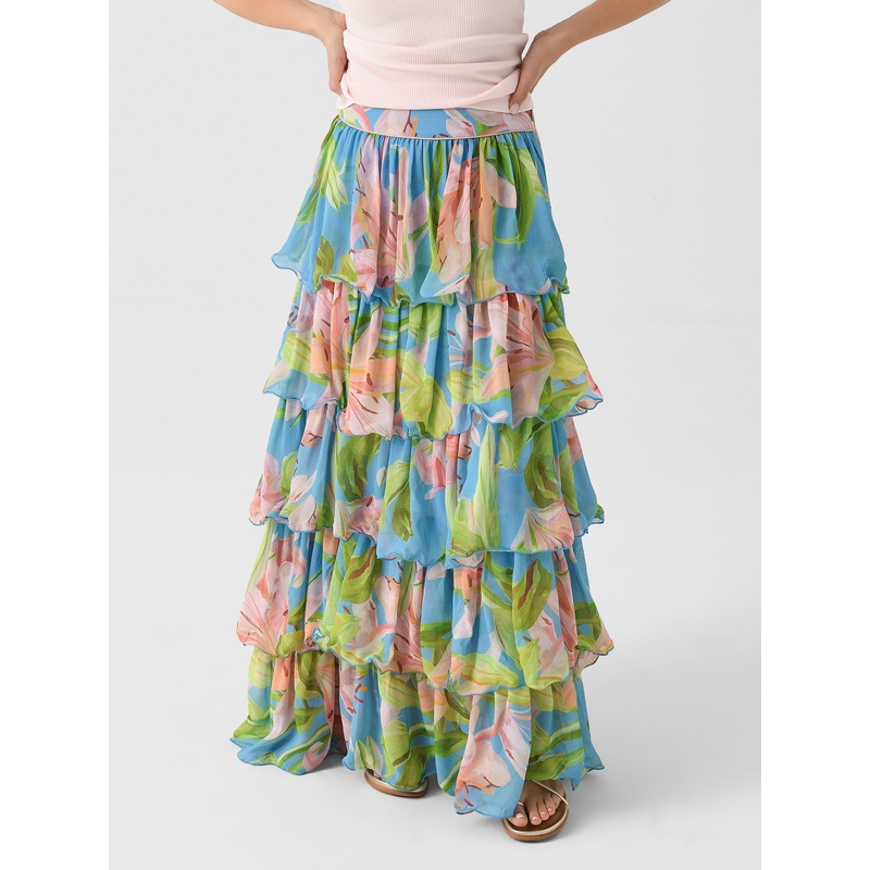 Farm Rio Women’s Lily Bloom Maxi Skirt