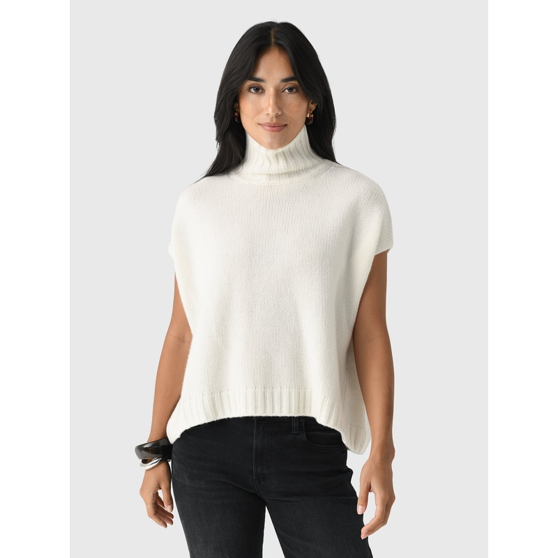 Organic John Patrick Women’s Turtleneck Gilet