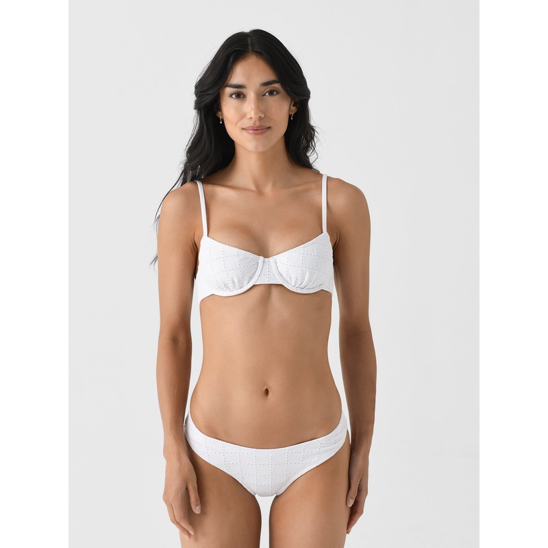 Solid + Striped Women’s Eva Eyelet Bikini Top