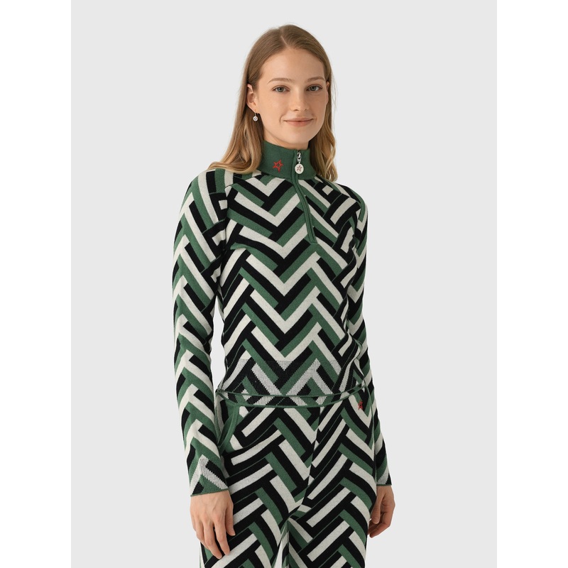 Perfect Moment Women’s La Tour Merino Wool Quarter-Zip Sweater