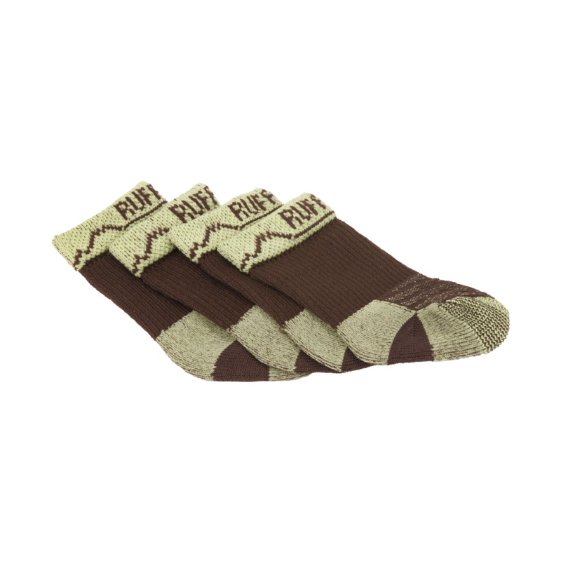Barkn Boot Dog Socks|1.50″/1.75″|2.00″/2.25″|2.50″/2.75″|3.00″/3.25″|Earth Brown (210)|Blue Pool (410)