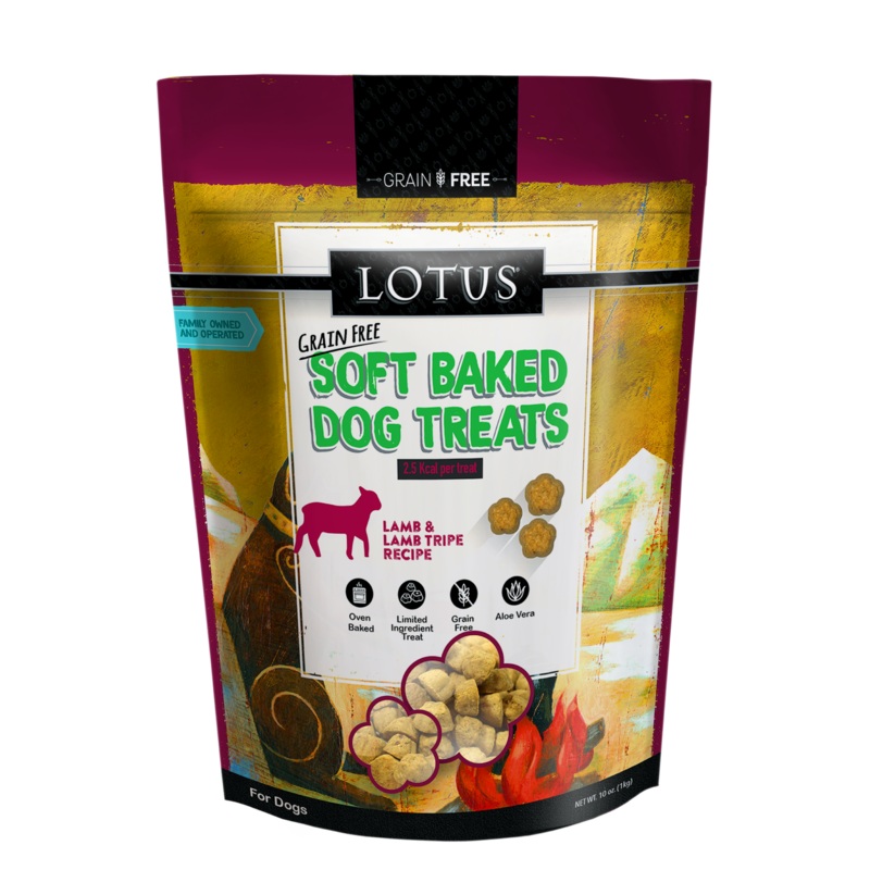 Lotus Soft Baked Grain Free Lamb & Lamb Tripe Treats 10oz
