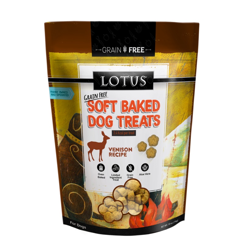 Lotus Soft Baked Grain Free Venison Treats 10oz