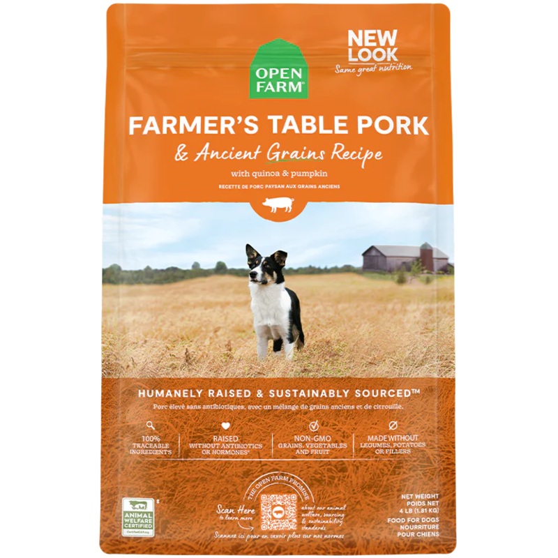 Open Farm Ancient Grain Pork|4lb|11lb|22lb