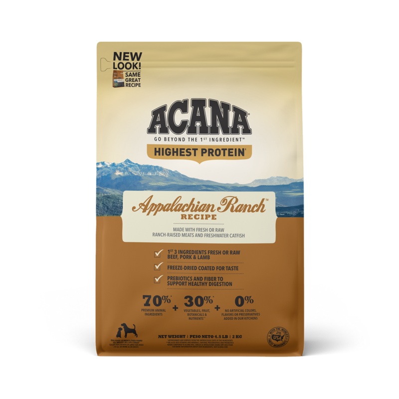 Acana Dry Dog Food Highest Protein Appalachian Ranch